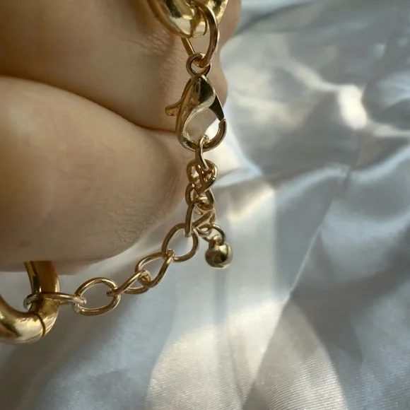 Multicolor Gold Chain Necklace and Bracelet Set - Picture 15 of 17